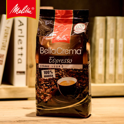 德国melitta美乐家bellacrema意式特浓咖啡豆espresso浓缩咖啡1kg